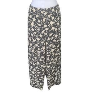 Blast point Dopamine floral print ladies ankle pants black Size Large office